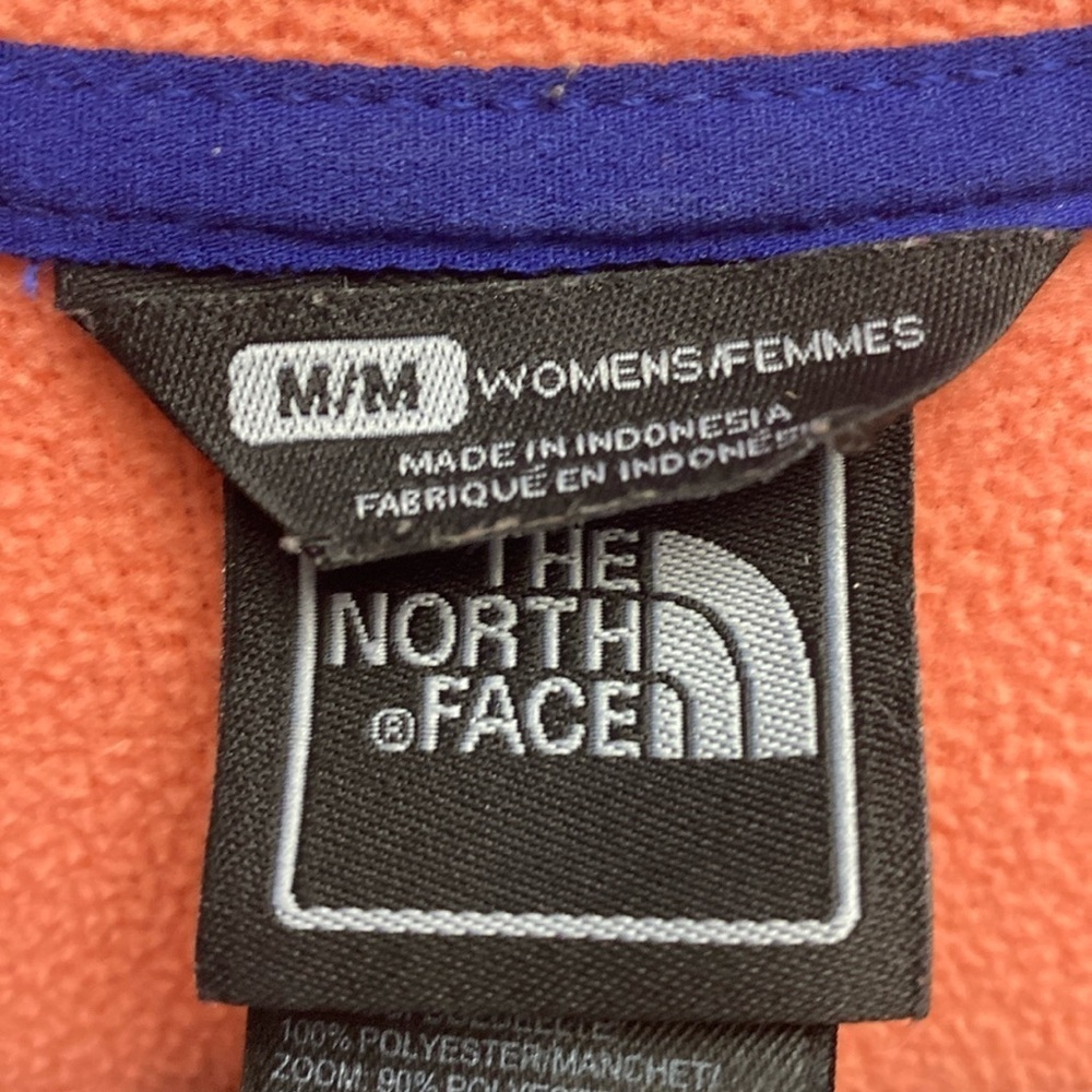 The North Face Women’s Orange Full Zip Hoodie Jacket Size Medium - Picture 7 of 14
